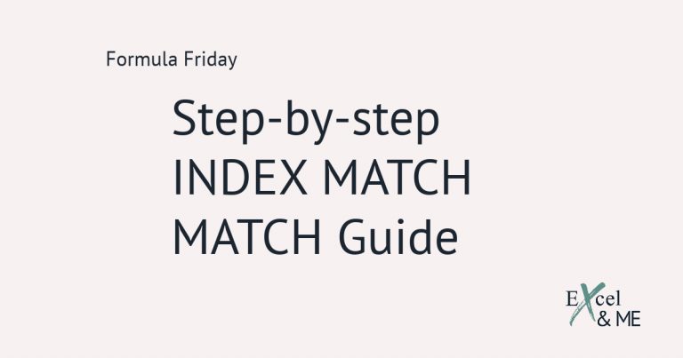 How to use index with match function in excel blog post feature image