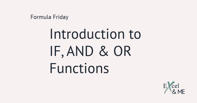 How to use IF, AND, OR functions blog post feature image