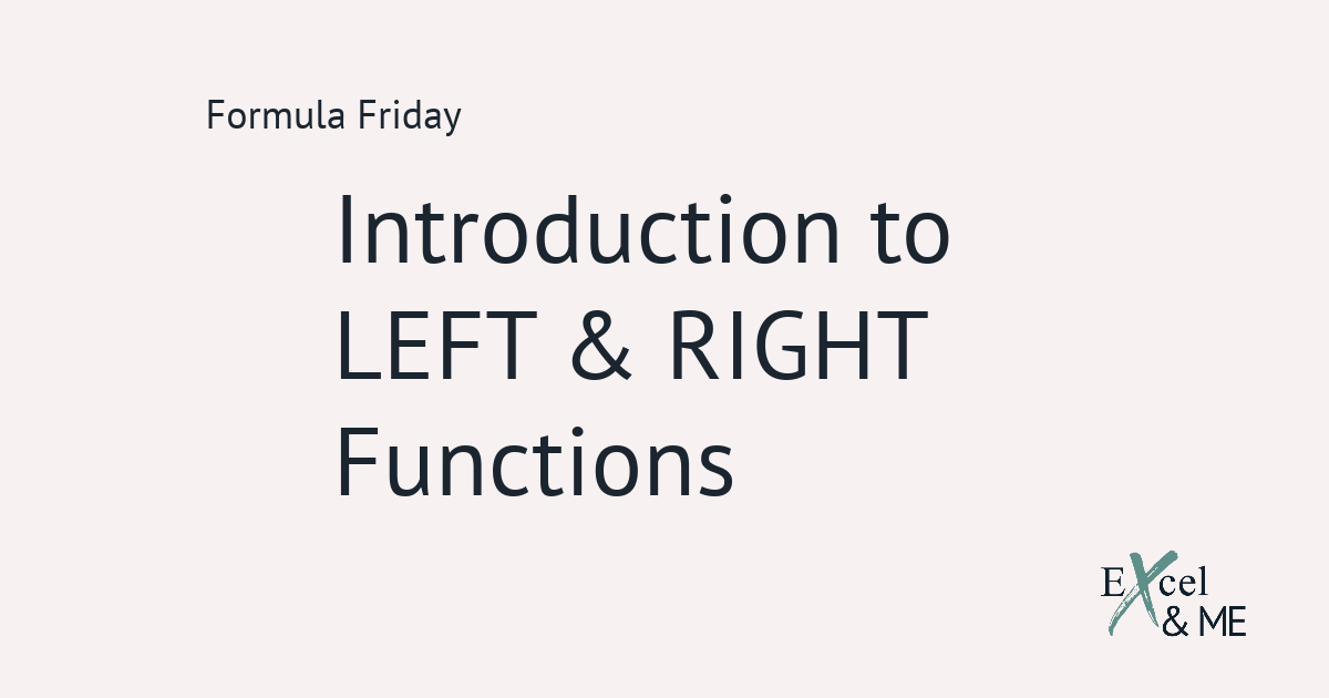 How to use left and right functions blog post feature image