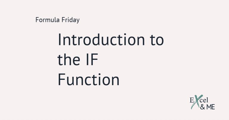 How to use the IF function blog post feature image