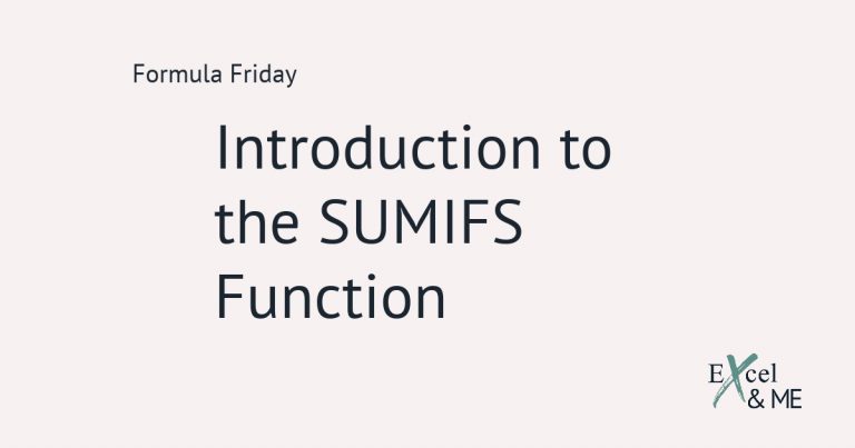 How to use sumifs function blog post feature image