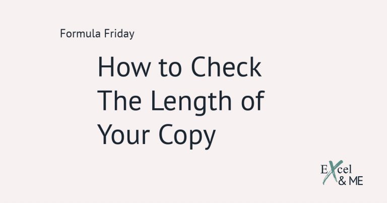 How to use a formula to check the length of copy blog post feature image
