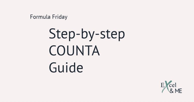 How to use counta function blog post feature image