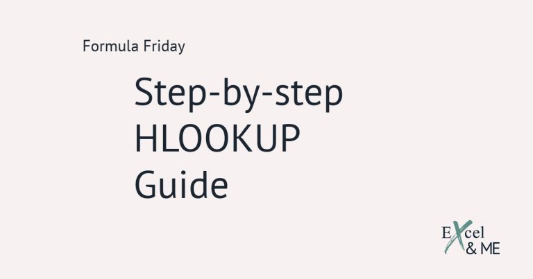 How to use hlookup function blog post feature image