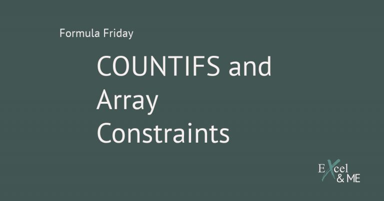 Using array constrains with countif function blog post feature image