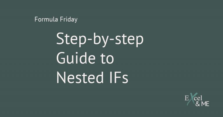 How to create nested IFs in Excel blog post feature image